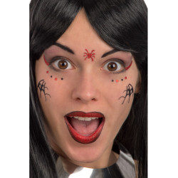 Samolepky na obličej motiv pavouk